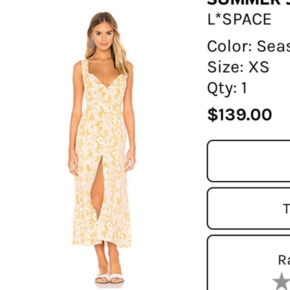 L Space XS summer jams maxi dress - Picture 2 of 4